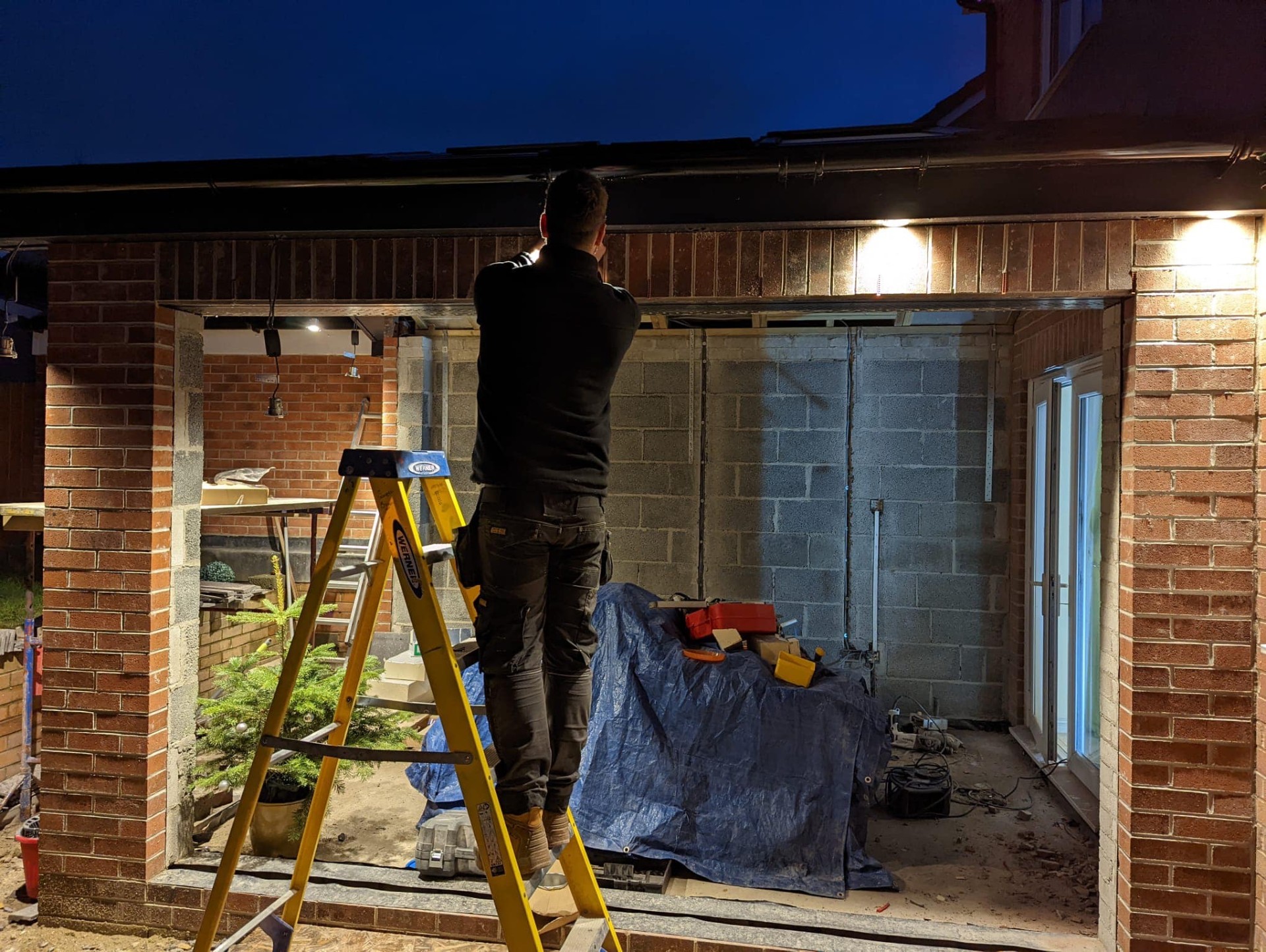 Bryan Electrical carrying out installation work